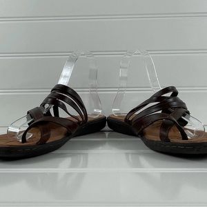 BOC BORN strappy brown sandals. Size 9 like new